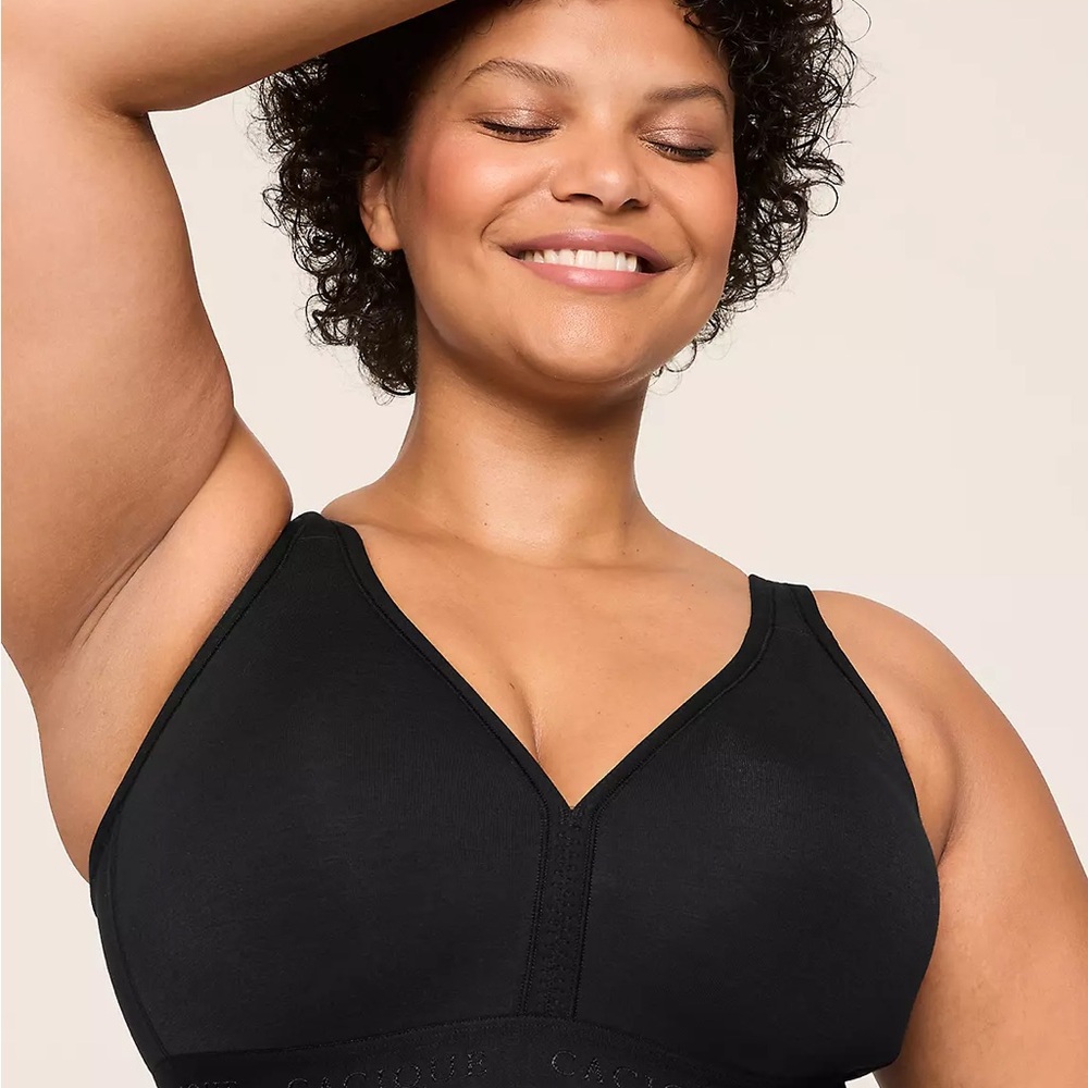 Cacique Cotton Lightly Lined No-Wire Bra